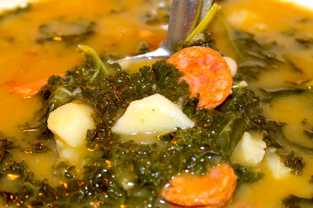 Portuguese Kale Soup or Caldo Verde is a hardy and comforting soup for any season.